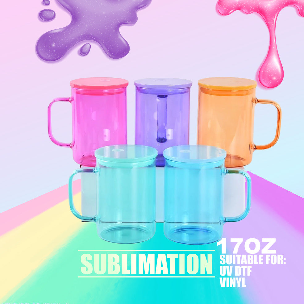 JELLY MUG GLASS 17oz CLEAR