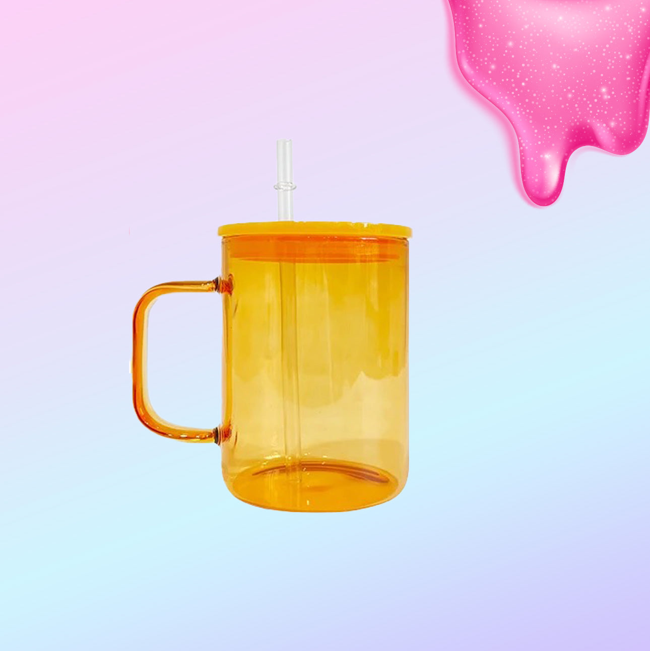 JELLY MUG GLASS 17oz CLEAR