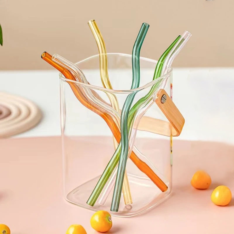 wavy GLASS STRAW