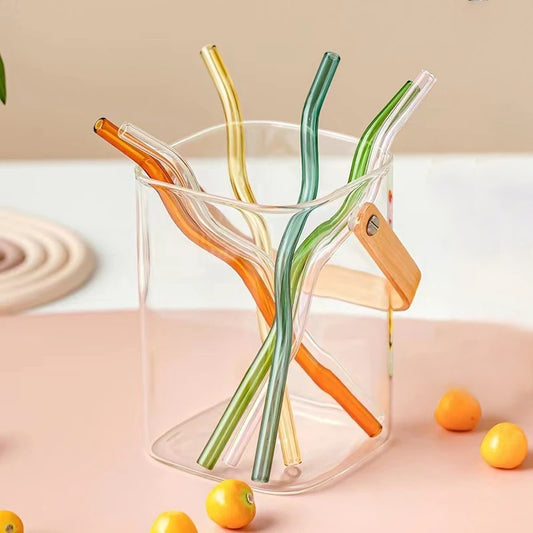 wavy GLASS STRAW