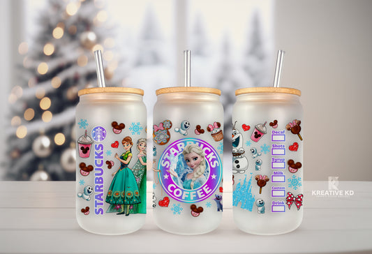 UV DTF "Ice Princess" for 16oz Libby cups