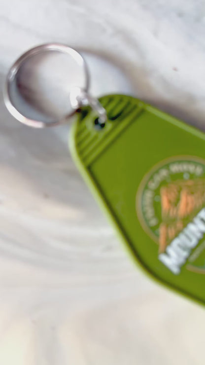 HE CAN MOVE MOUNTAINS Keychain